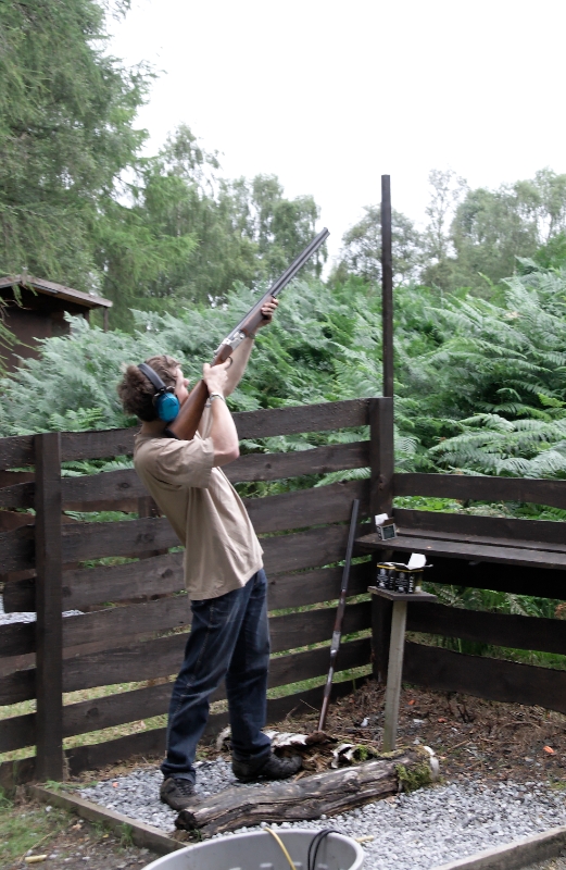 Clay pigeon shooting Scotland.jpg - Clay pigeon shooting